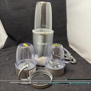 NutriBullet NB-101B 600 WATT Blender With Extra Cups Attachments (A9)